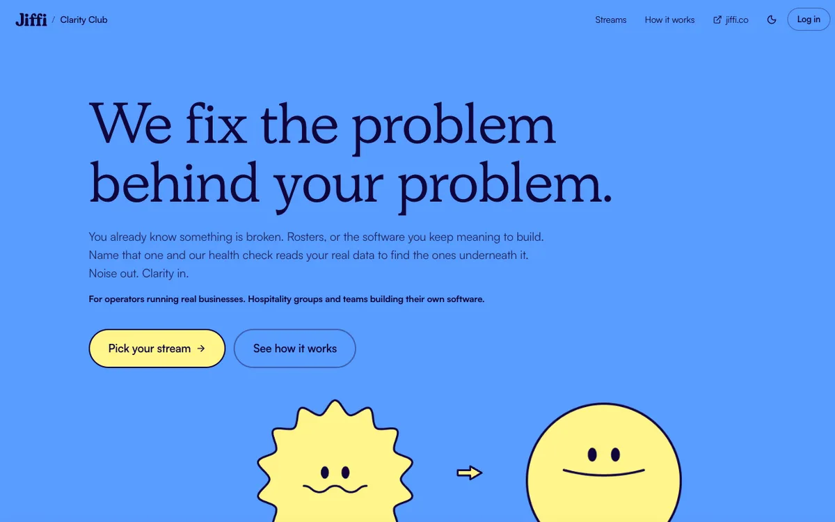 The Clarity Club home page